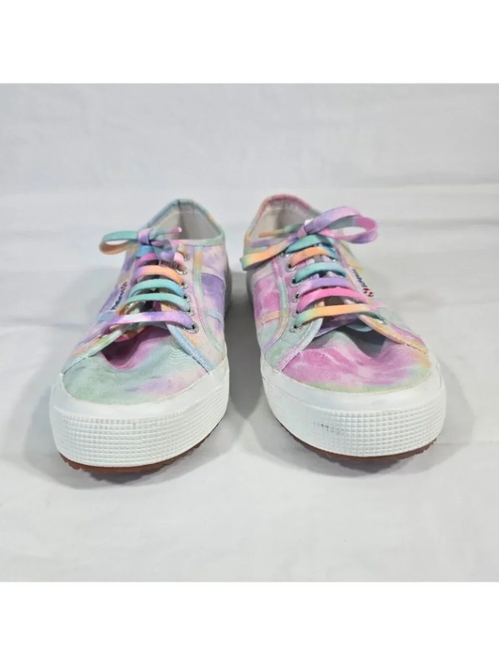 Superga Sneakers Tie Dye Sneakers Rainbow Pastel Women Size 8.5 Casual